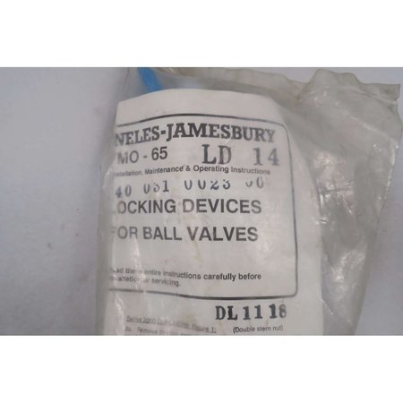 Jamesbury NEW JAMESBURY IMO-65 LD14 VALVE PARTS AND ACCESSORY IMO-65 LD14